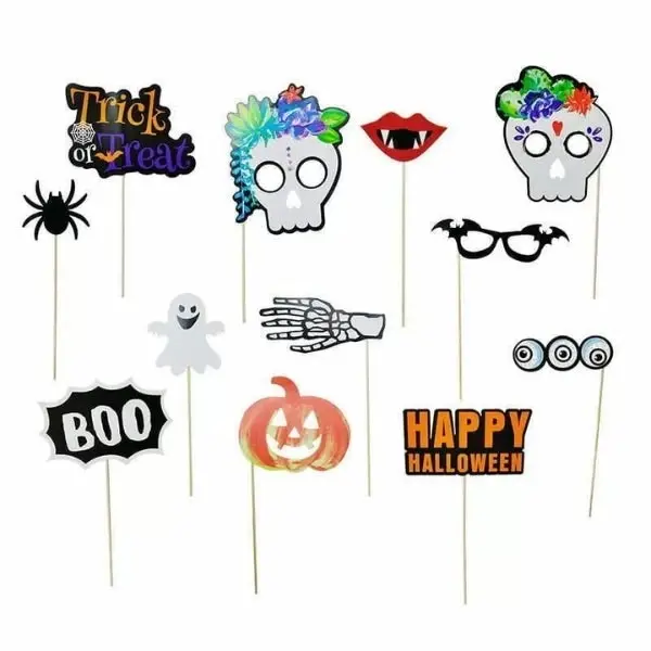 12pk Halloween Photo Booth Props