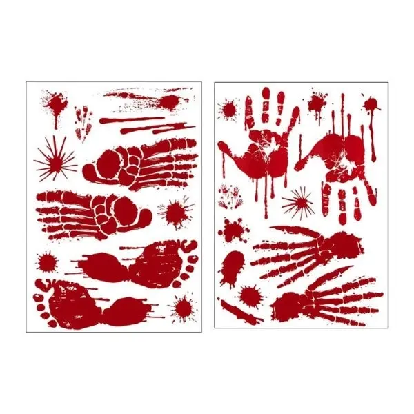 Bloody Prints Halloween Stickers