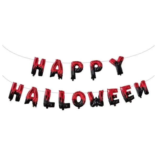 Happy Halloween Foil Balloon Banner 4m