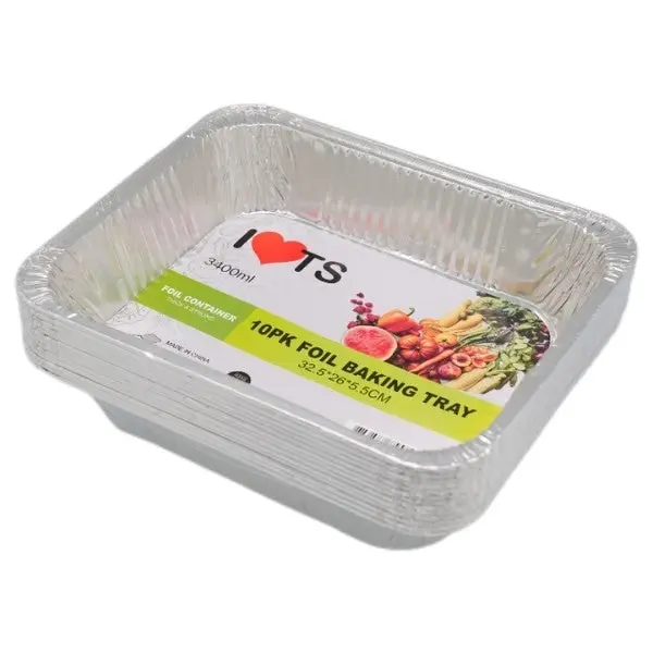 BULK 16x10pk Foil Baking Trays 32.5x26x5.5cm (160 pieces)