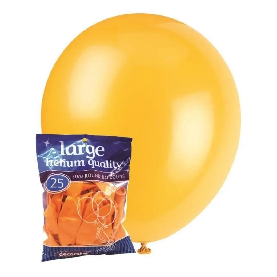 25pk Mango Standard Latex Balloons 30cm