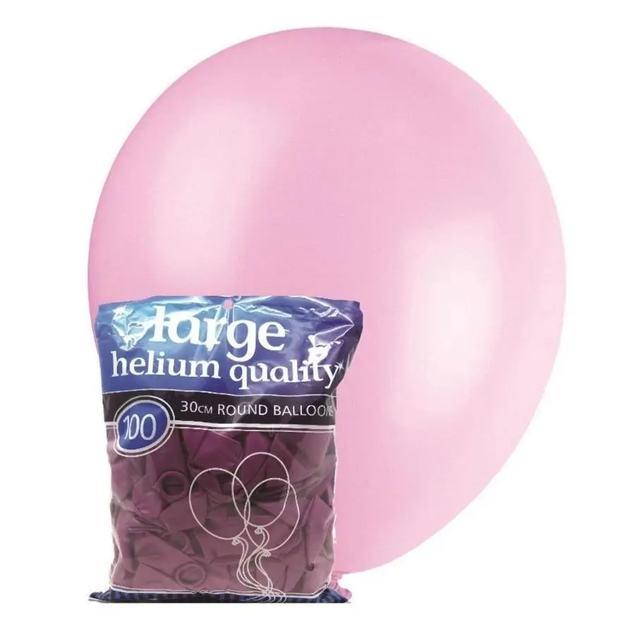 100pk Violet Standard Latex Balloons 30cm