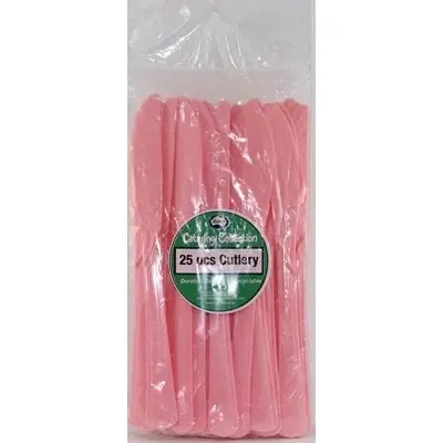 Light Pink Plastic Knives 20pk