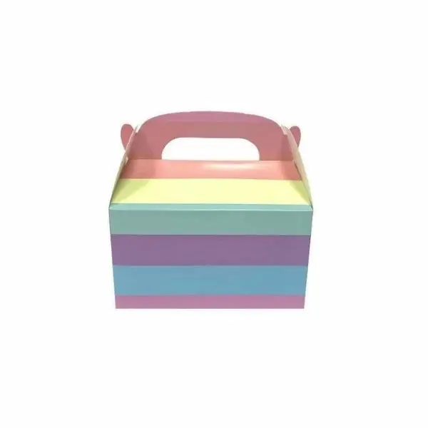 6pk Pastel Treat Boxes 15.6x9x8.5/15cm