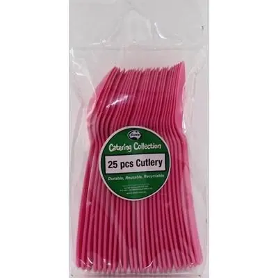 Magenta Plastic Spoons 25pk