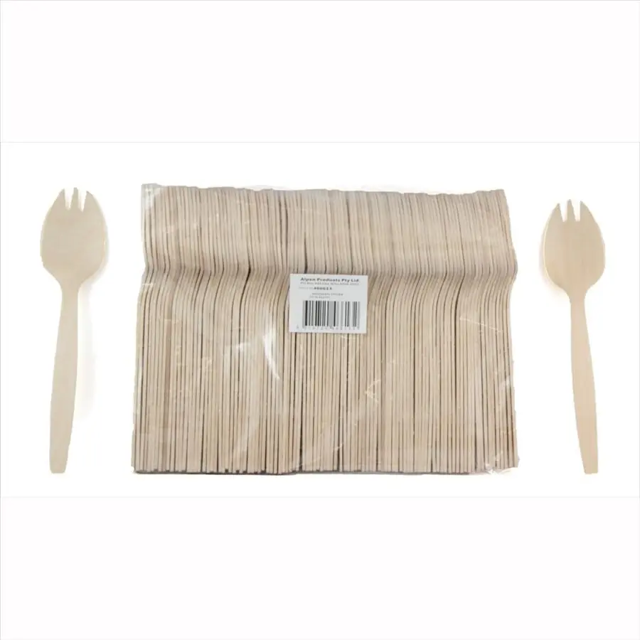 Wooden Sporks 140mm 100pk