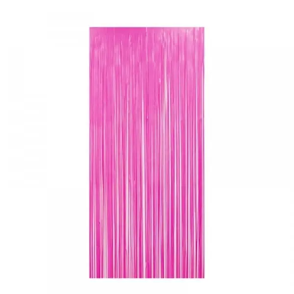 Pink Tinsel Curtain Backdrop 200x100cm