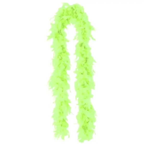 Lime Feather Boa 110cm