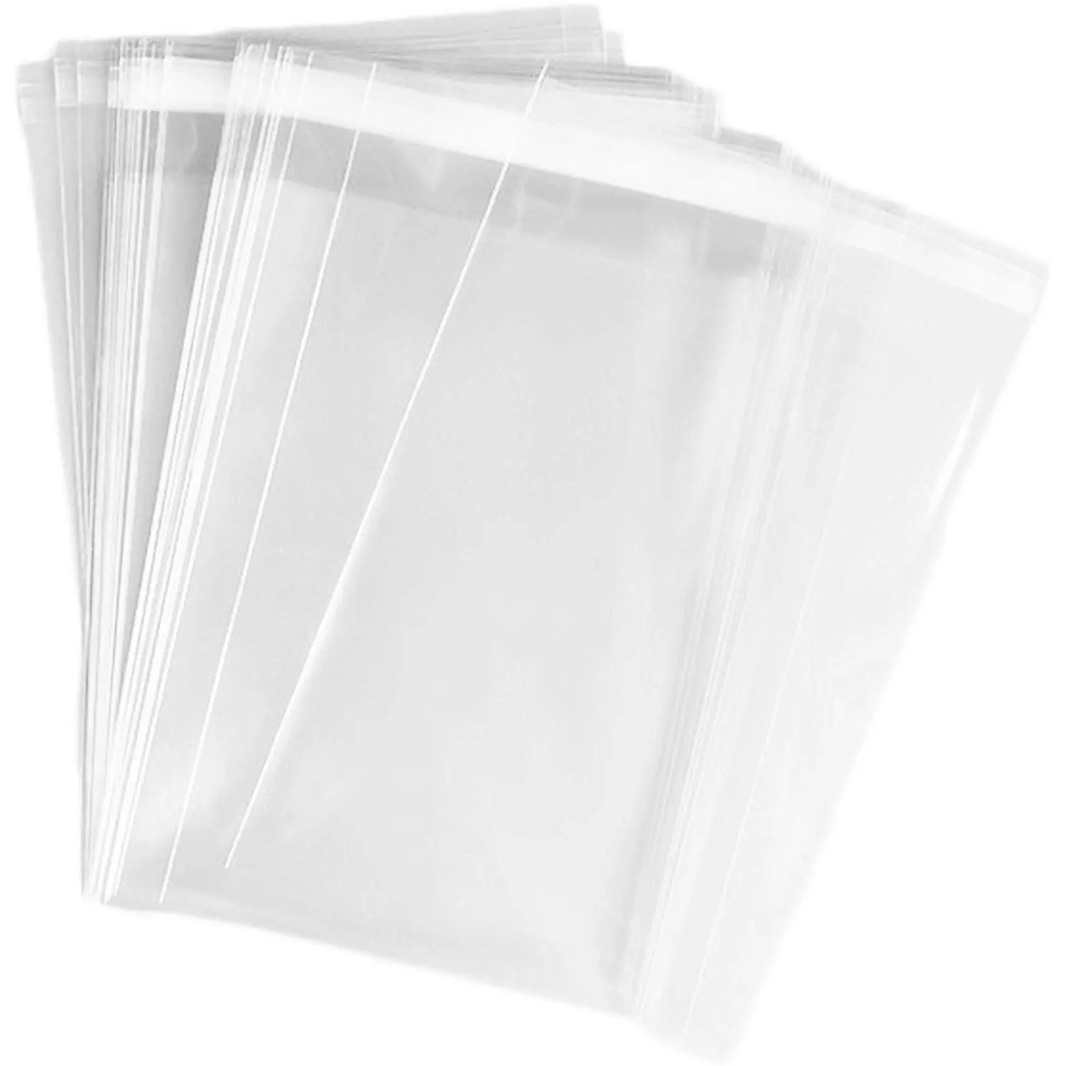 100pk BOPP Peel & Seal Bags 100x200mm 35um