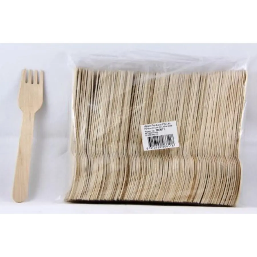 100pk Wooden Forks