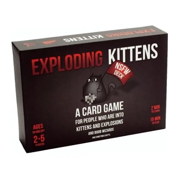 Exploding Kittens NSFW Black Card Game