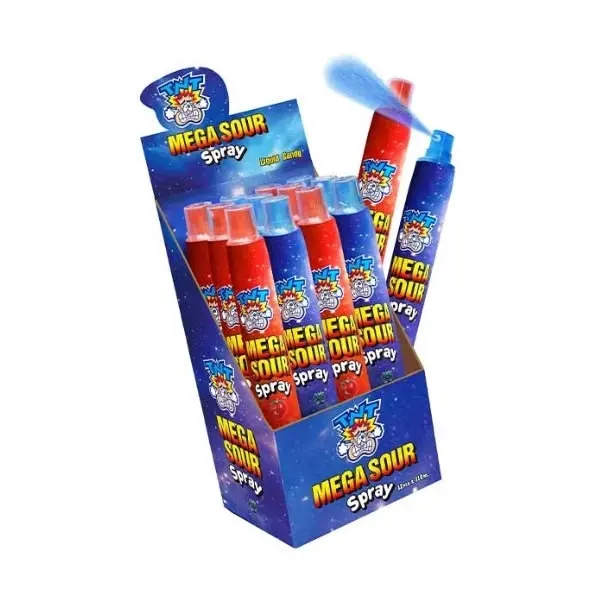 12pk TNT Strawberry & Blue Raspberry Mega Candy Sour Spray 110ml