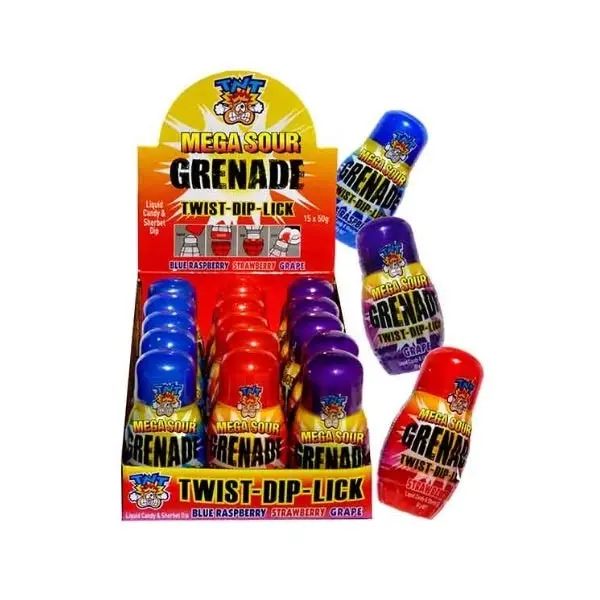 15pk TNT Assorted Mega Sour Grenade 50g