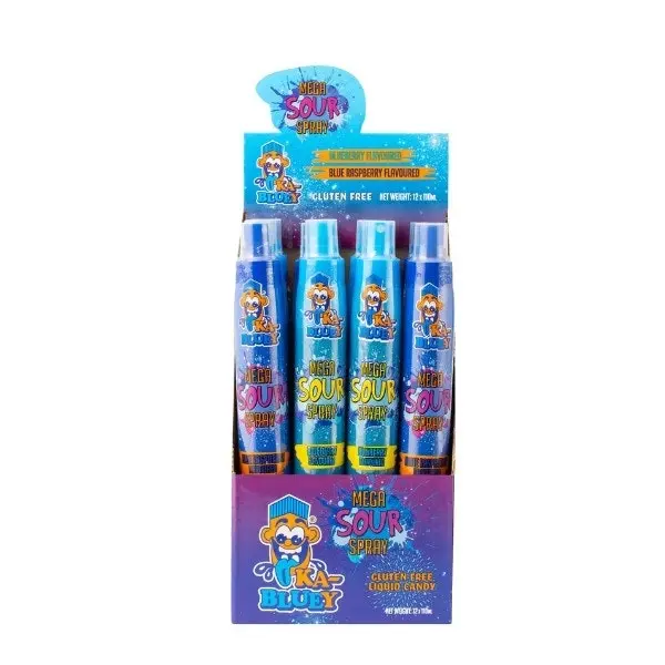 12pk Ka-Bluey Mega Sour Spray 110ml