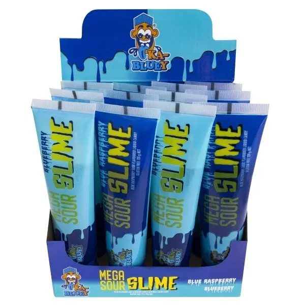 12pk Ka-Bluey Mega Sour Slime Blue Raspberry 120ml