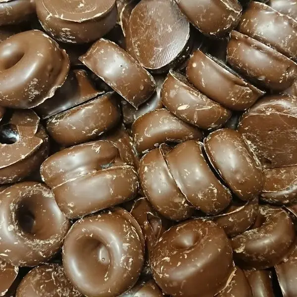 250g Dark Chocolate Aniseed Rings