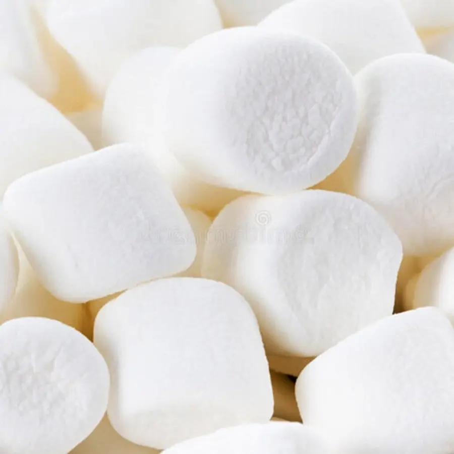 White Cylinder Marshmallows 800g