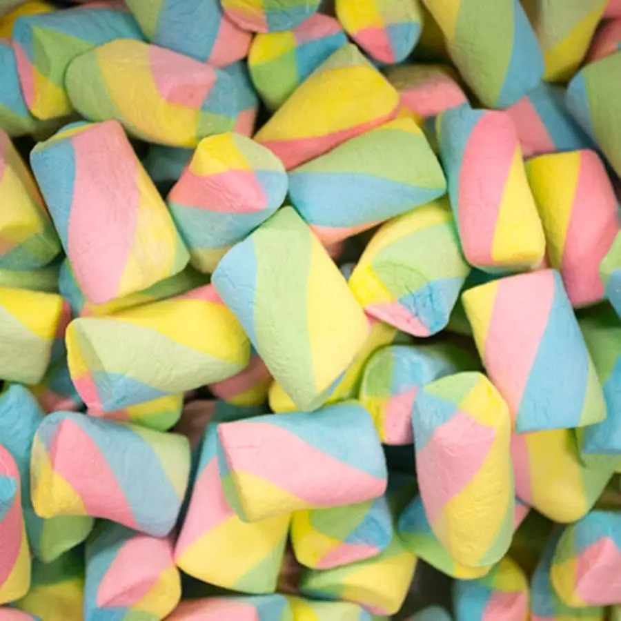 Rainbow Twist Marshmallows 800g