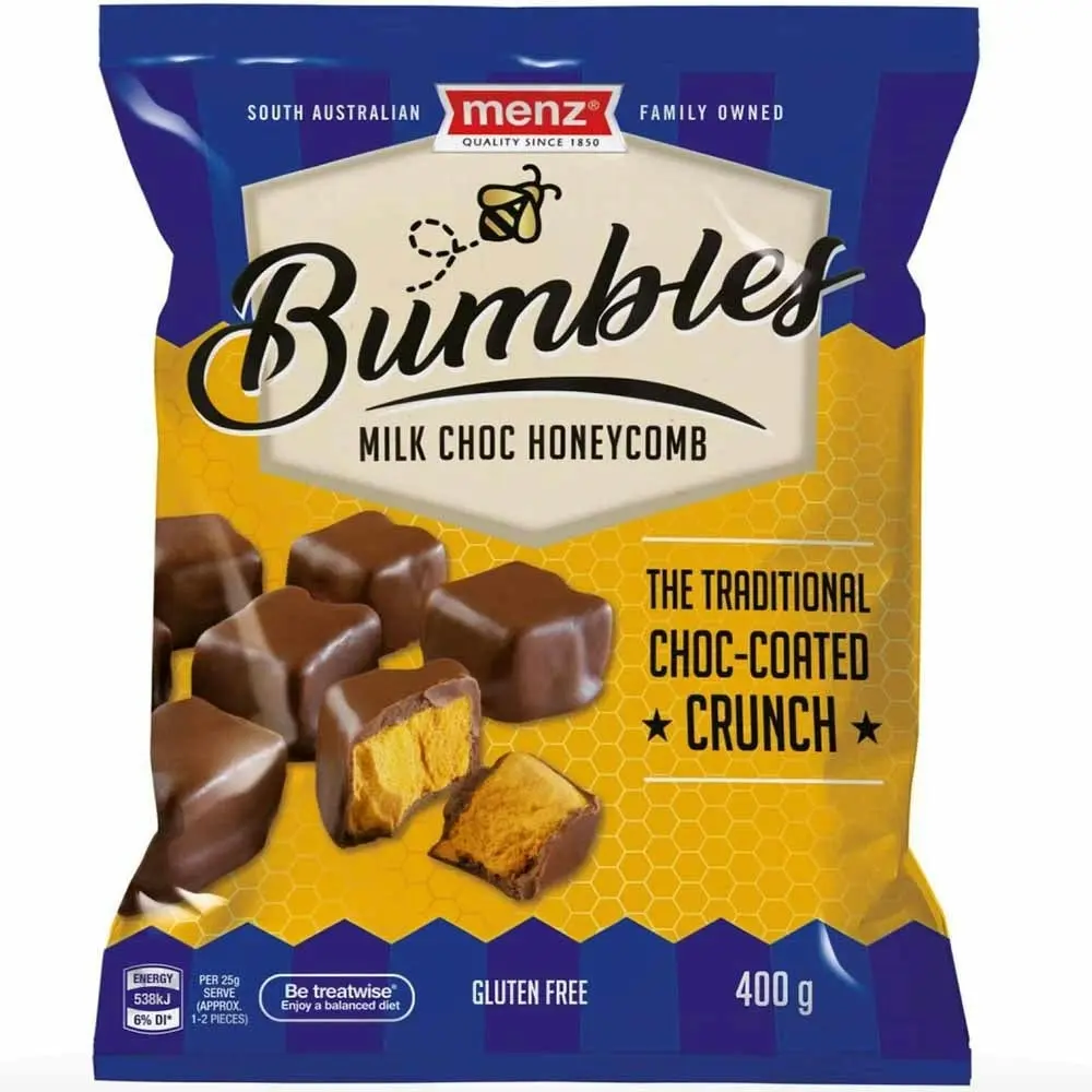 Menz Bumbles Choc Honeycomb 400g