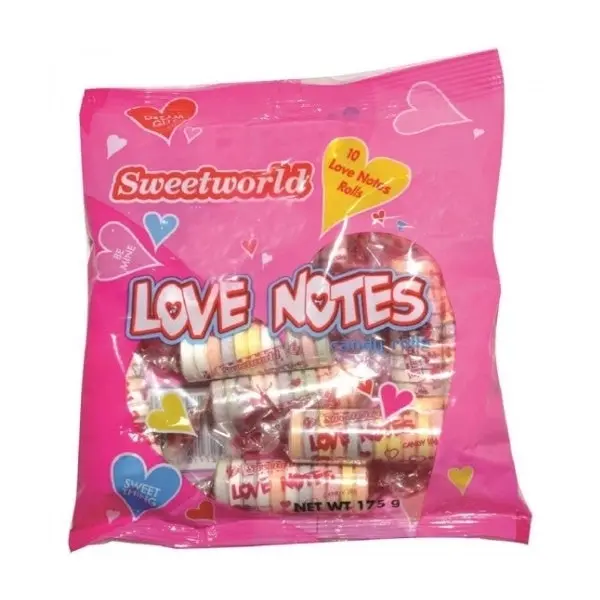 10pc Sweetworld Love Notes Rolls 175g