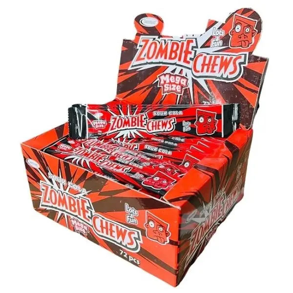 72pk Cola Flavour Zombie Chews 28g