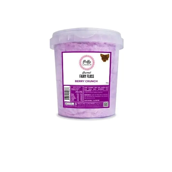 Fluffy Crunch Berry Crunch Fairy Floss 50g