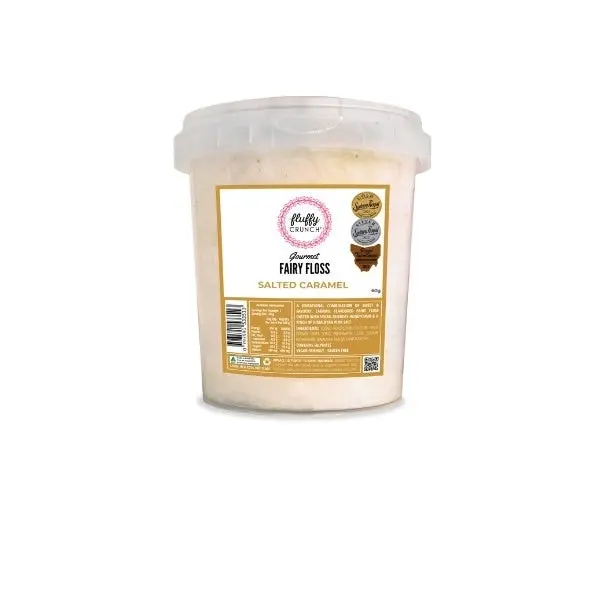 Fluffy Crunch Salted Caramel Fairy Floss 50g