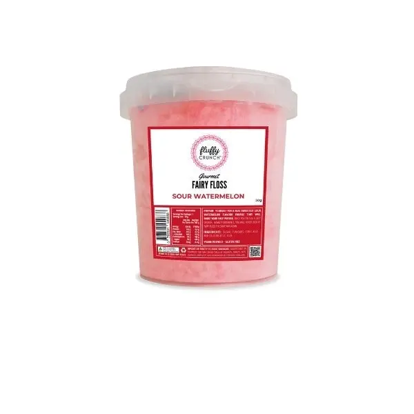 Fluffy Crunch Sour Watermelon Fairy Floss 50g