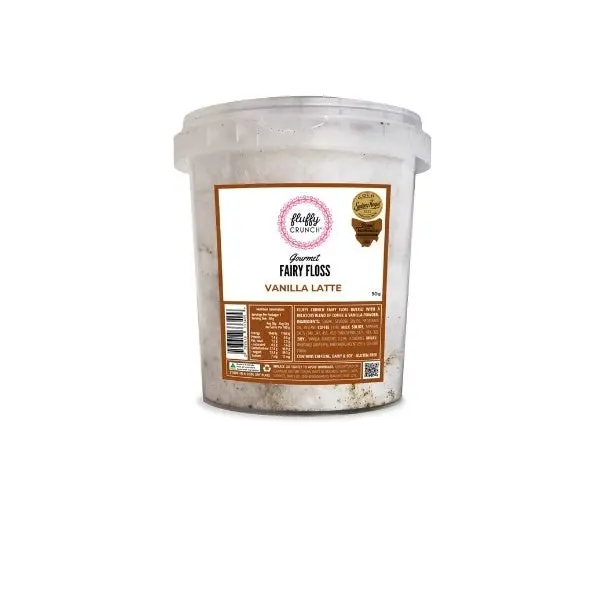 Fluffy Crunch Vanilla Latte Fairy Floss 50g