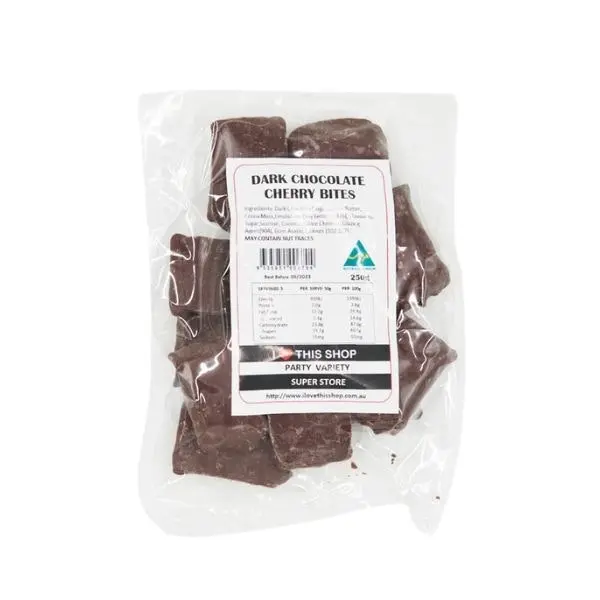 250g Dark Chocolate Cherry Bites