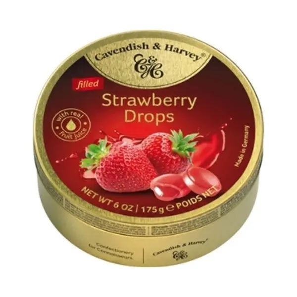 Cavendish & Harvey Filled Strawberry Drops 175g