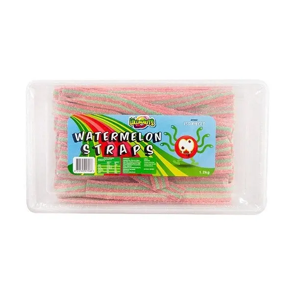 Lollinauts Sour Straps Tub - Watermelon 1.2kg