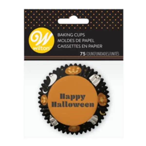 75pk Happy Halloween Baking Cups