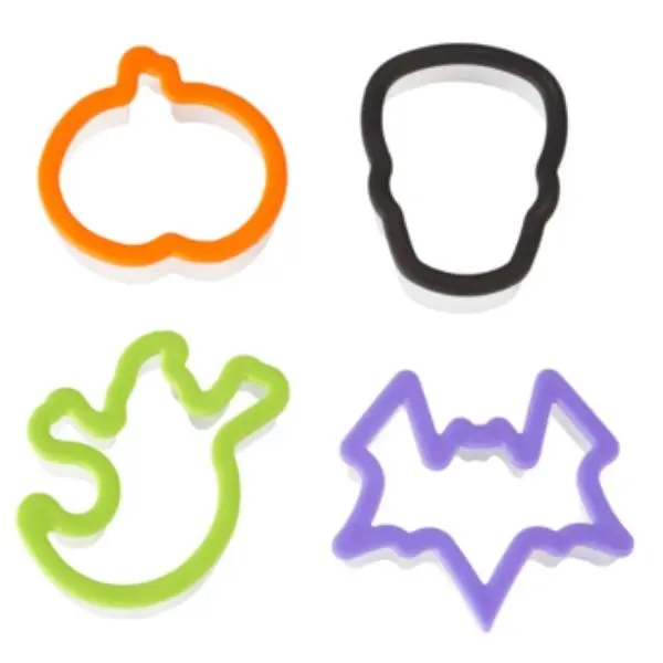 4pc Halloween Grippy Cookie Cutter Set