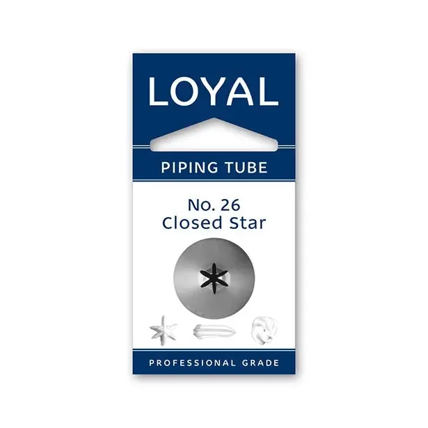 No.26 Closed Star Loyal Standard Stainless Steel Piping Tip