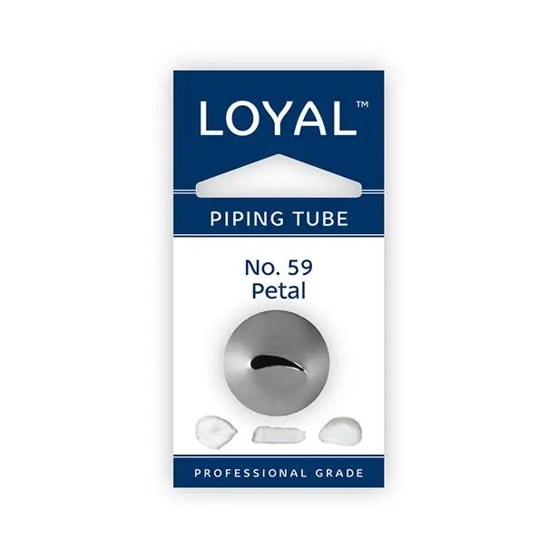 No.59 Petal/Rose Loyal Standard Stainless Steel Piping Tip