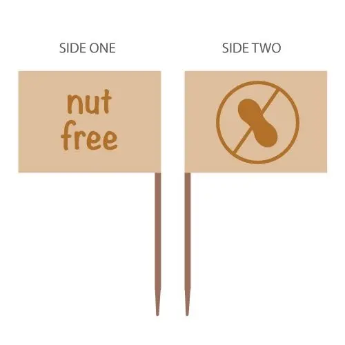 500pk Nut Free Wooden Pick Foodmarker