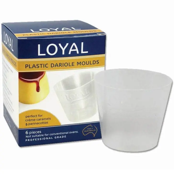 Loyal Dariole Mould Plastic 125ml 6pk