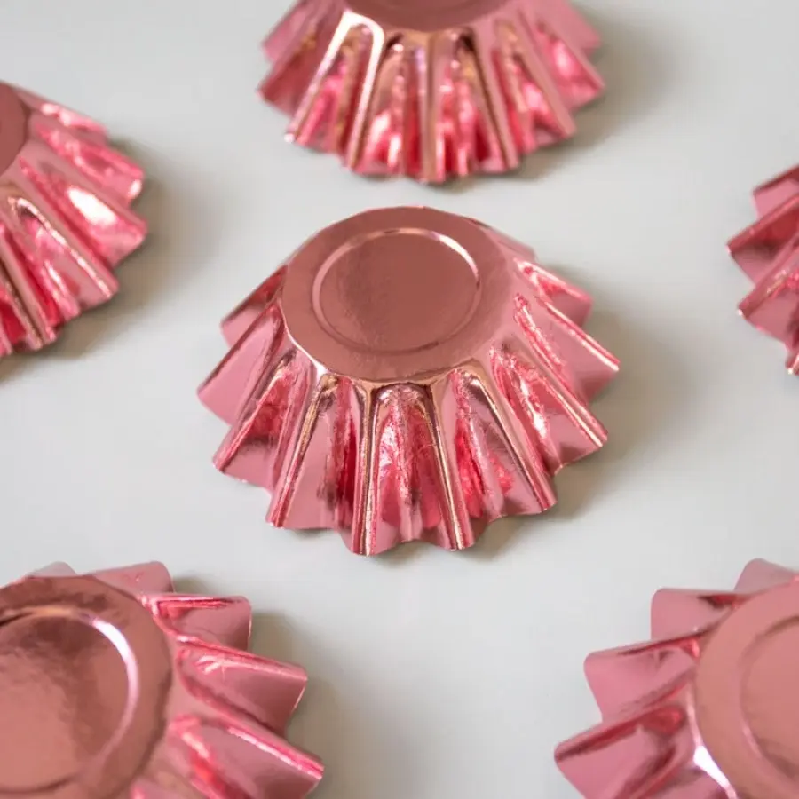 24pk Rose Gold Bloom Baking Cups (44mm base)