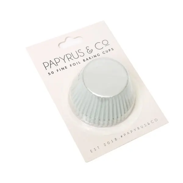 50pk White Foil Medium Baking Cups (44mm base)