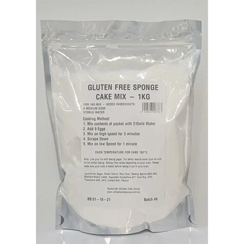 1kg Gluten Free Sponge Cake Mix