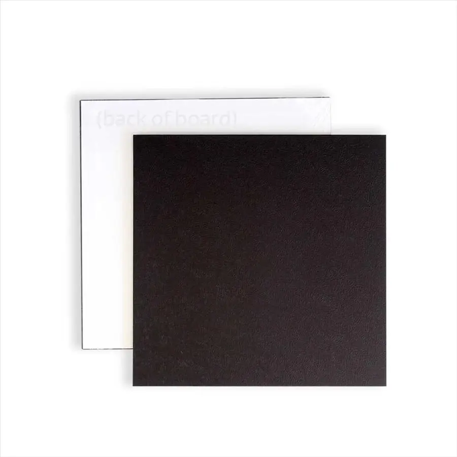 6in Square Masonite Cake Board - Black