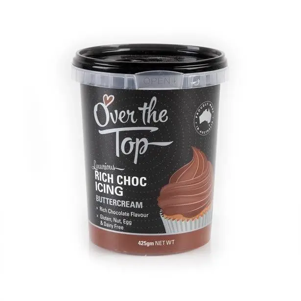 Over The Top Chocolate Buttercream - Brown 425g