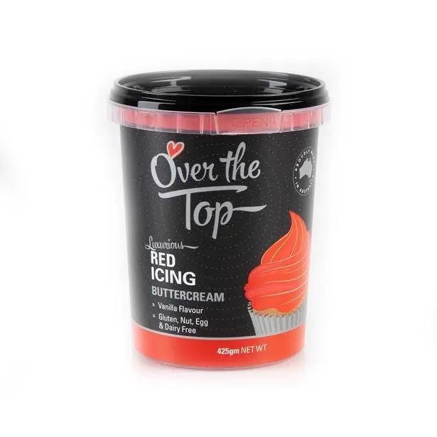 Over The Top Buttercream - Red 425g