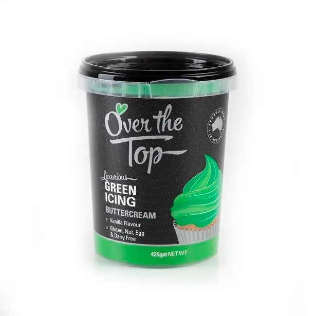 Over The Top Buttercream - Green 425g