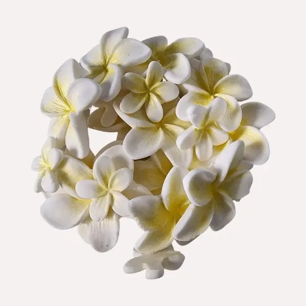 Yellow Fragipani Handmade Edible Sugar Decorations