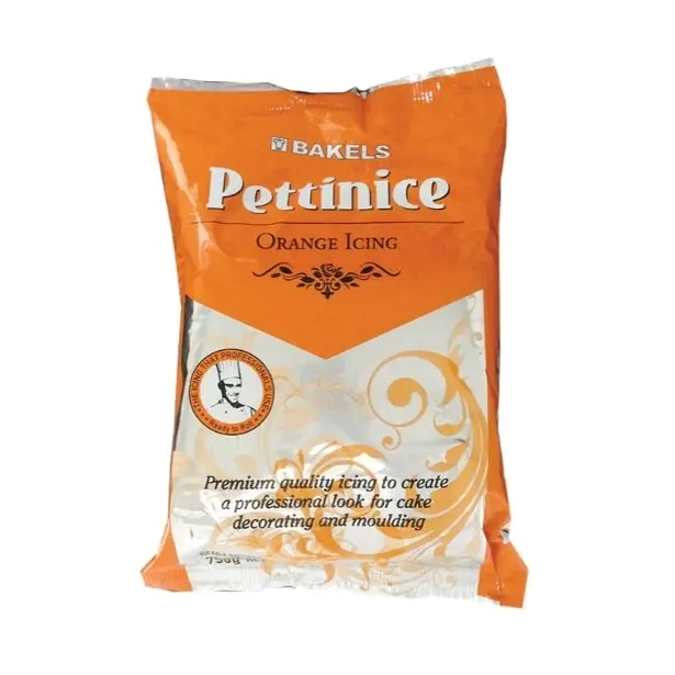 750g Orange Bakels Pettinice Ready-to-roll Fondant