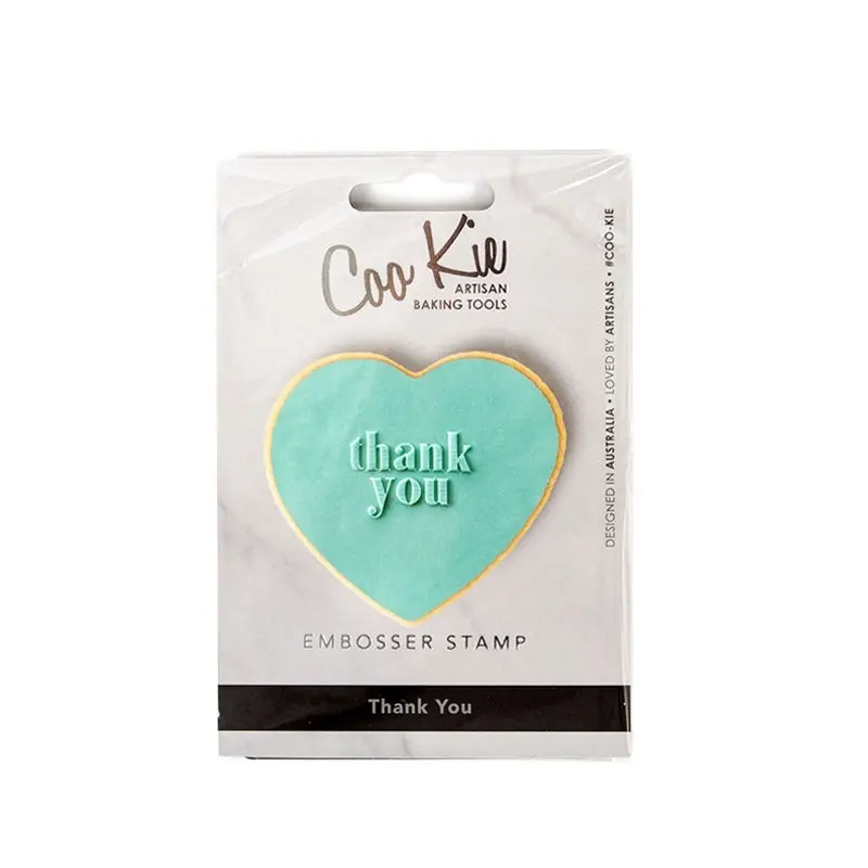 Cookie Embosser Stamp - Thank You