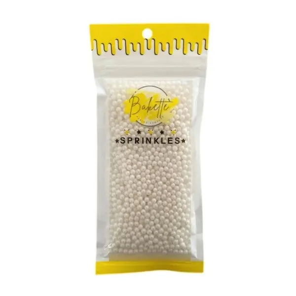 Pearly White Sugar Pearls 56g