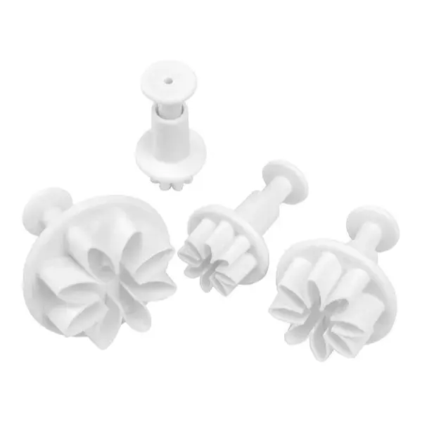 4pc Mondo Daisy Flower Fondant Plunger Cutter